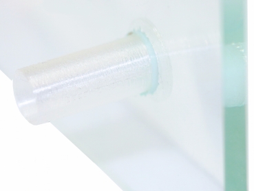 Becken-Schlauchverbinder 10mm - transparent